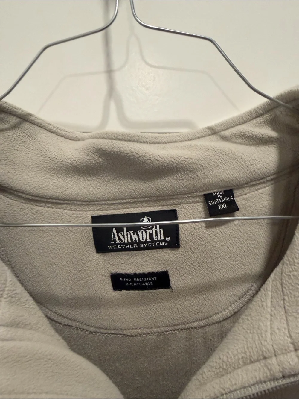 Ashworth Cream Fleece Pullover